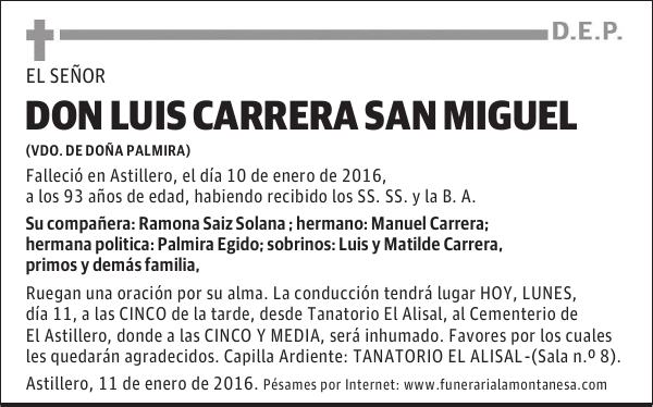 Luis Carrera San Miguel