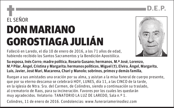 Mariano Gorostiaga Julián