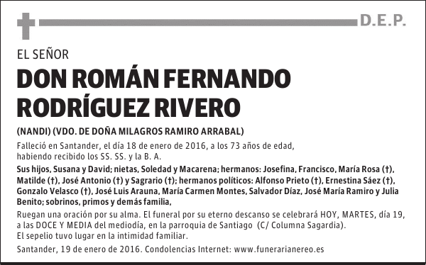 ROMAN FERNANDO RODRIGUEZ RIVERO