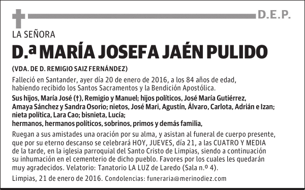 María Josefa Jaén Pulido