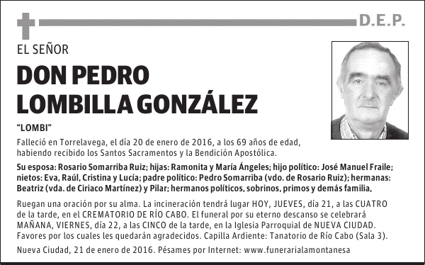 Pedro Lombilla González