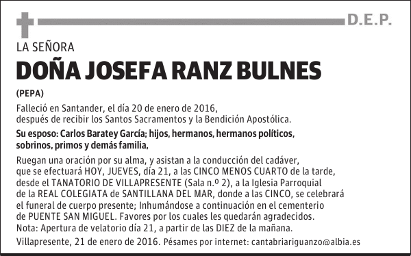 Josefa Ranz Bulnes