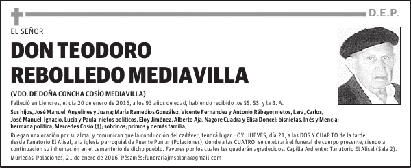Teodoro Rebolledo Mediavilla