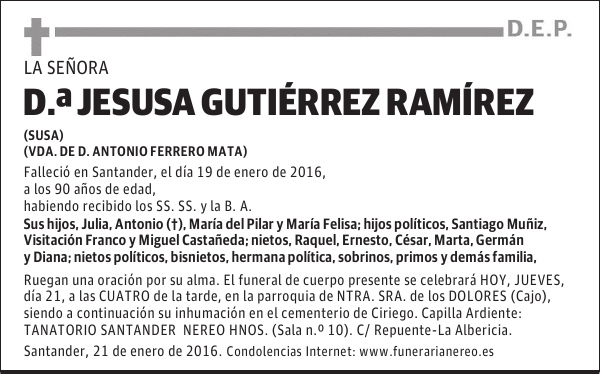 Jesusa Gutiérrez Ramírez