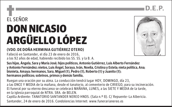Nicasio Argüello López