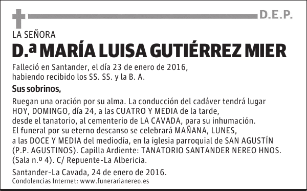 María Luisa Gutiérrez Mier