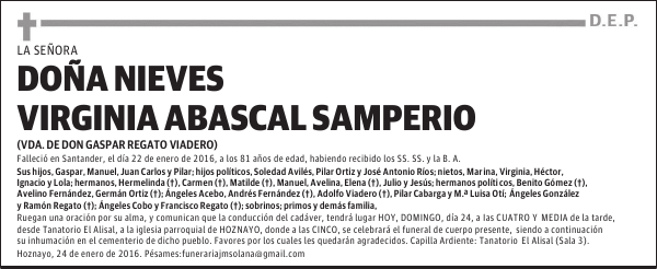Nieves Virginia Abascal Samperio