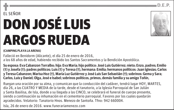 José Luis Argos Rueda