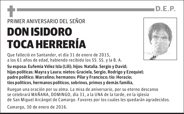 Isidro Toca Herrería