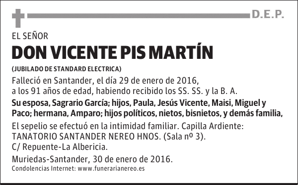 VICENTE PIS MARTIN