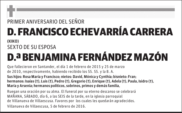 Francisco Echevarría Carrera