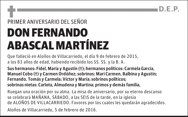 Fernando Abascal Martínez
