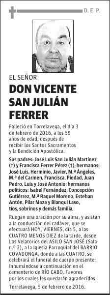 Vicente San Julián Ferrer