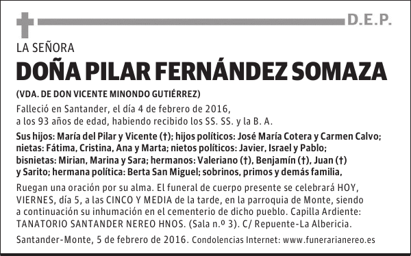 Pilar Fernández Somaza