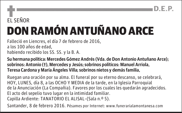 Ramón Antuñano Arce