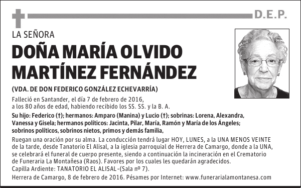 María Olvido Martínez Fernández