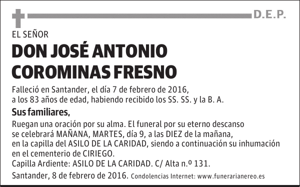 José Antonio Corominas Fresno