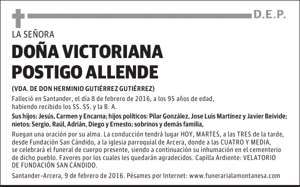 Victoriana Postigo Allende