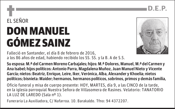 MANUEL GÓMEZ SAINZ