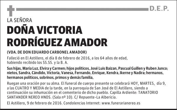 VICTORIA RODRIGUEZ AMADOR