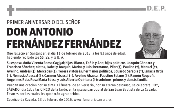 ANTONIO FERNANDEZ FERNANDEZ
