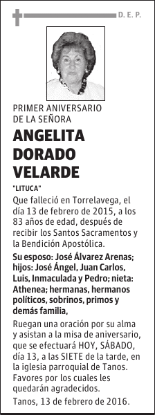 ANGELITA DORADO VELARDE