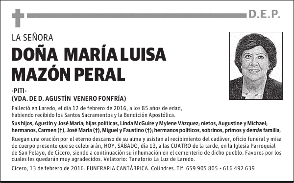MARÍA LUISA MAZÓN PERAL