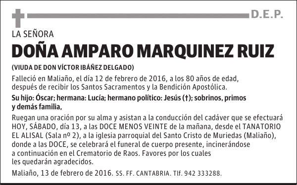 AMPARO MARQUINEZ RUIZ