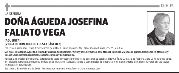 Águeda Josefina Faliato Vega