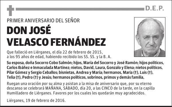 DON JOSÉ VELASCO FERNÁNDEZ