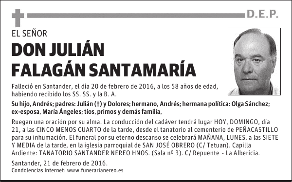 DON JULIAN FALAGAN SANTAMARIA