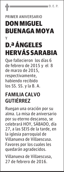 DON MIGUEL BUENAGA MOYA