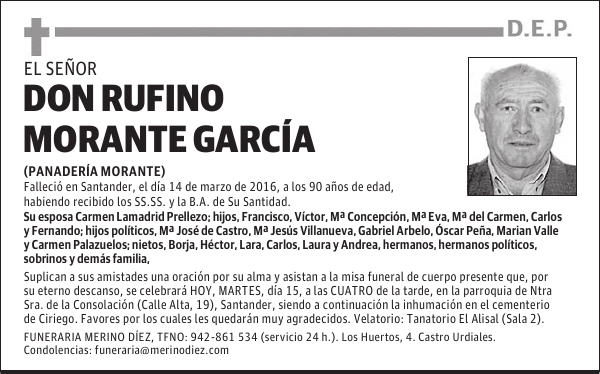 DON RUFINO MORANTE GARCÍA