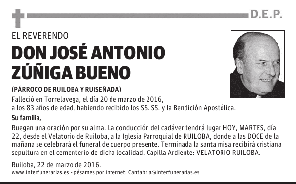DON JOSÉ ANTONIO ZÚÑIGA BUENO