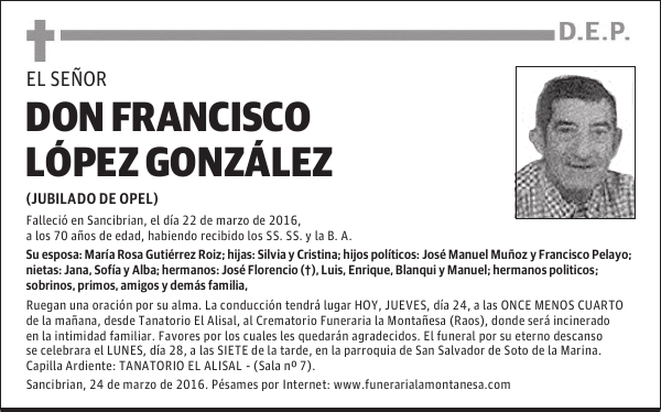 Don Francisco López González