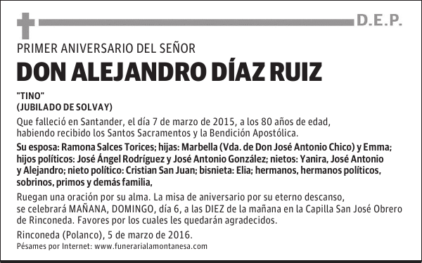 Don Alejandro Díaz Ruiz