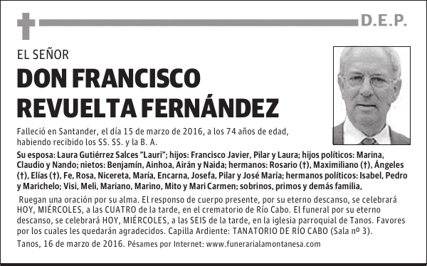 Don Francisco Revuelta Fernández