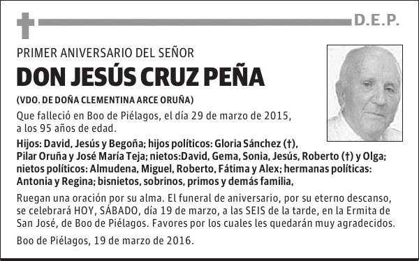 DON JESÚS CRUZ PEÑA