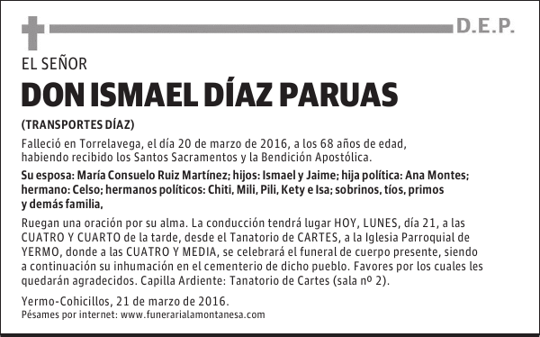 Don Ismael Díaz Paruas