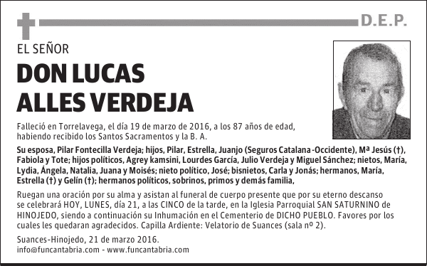 DON LUCAS ALLES VERDEJA