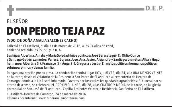 Don Pedro Teja Paz
