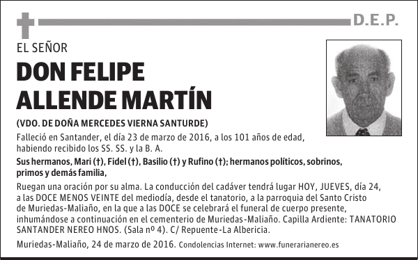 DON FELIPE ALLENDE MARTIN