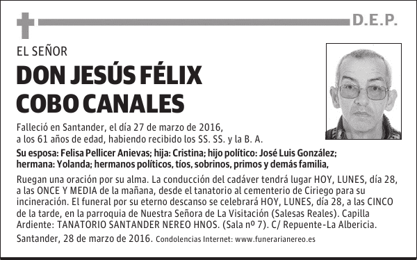 DON JESÚS FÉLIX COBO CANALES