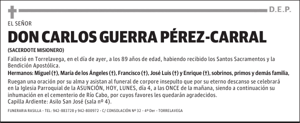 DON CARLOS GUERRA PÉREZ-CARRAL