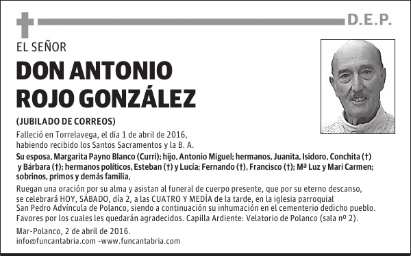 DON ANTONIO ROJO GONZÁLEZ
