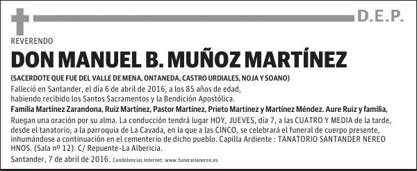 DON MANUEL B. MUÑOZ MARTÍNEZ