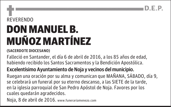 Don Manuel B. Muñoz Martínez