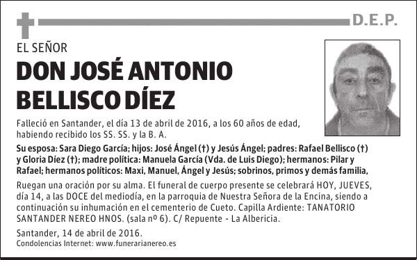 DON JOSÉ ANTONIO BELLISCO DÍEZ