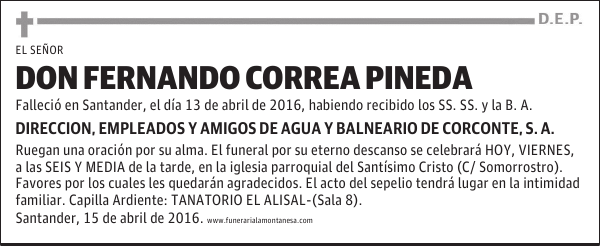 Don Fernando Correa Pineda