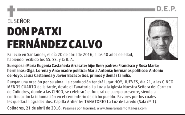 Don Patxi Fernández Calvo